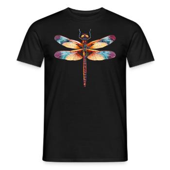 Libellules Libellule - T-shirt homme - noir - Devant - AI Model Male 178 light (178cm)