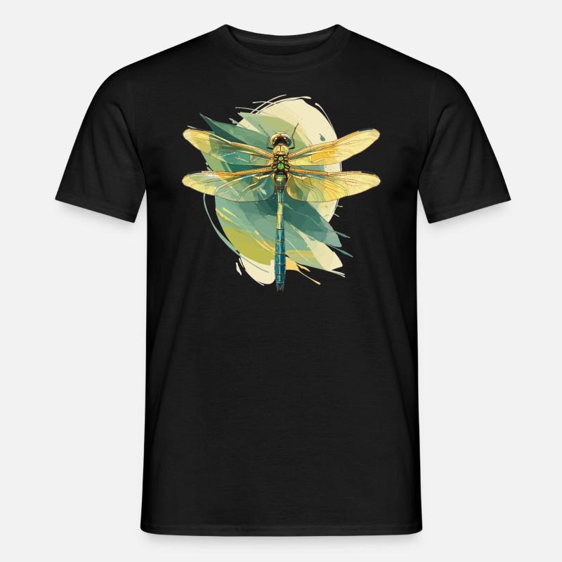 Libellen Libelle - Männer T-Shirt - Schwarz