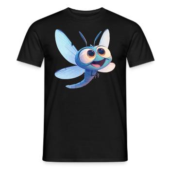 Libellules Libellule - T-shirt homme - noir - Devant - AI Model Male 178 light (178cm)