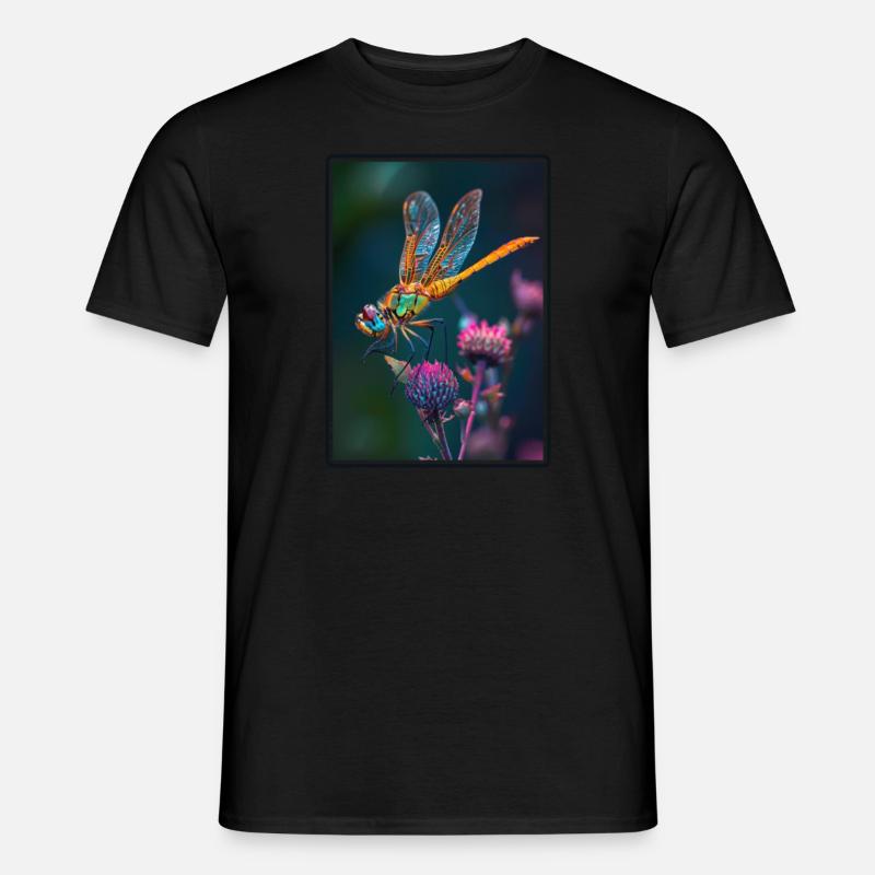 Libellen Libelle - Männer T-Shirt - Schwarz