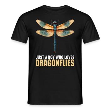 Libellules Libellule - T-shirt homme - noir - Devant - AI Model Male 178 light (178cm)