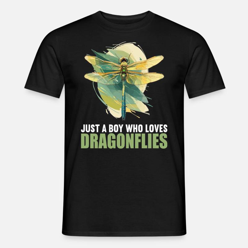 Libellen Libelle - Männer T-Shirt - Schwarz
