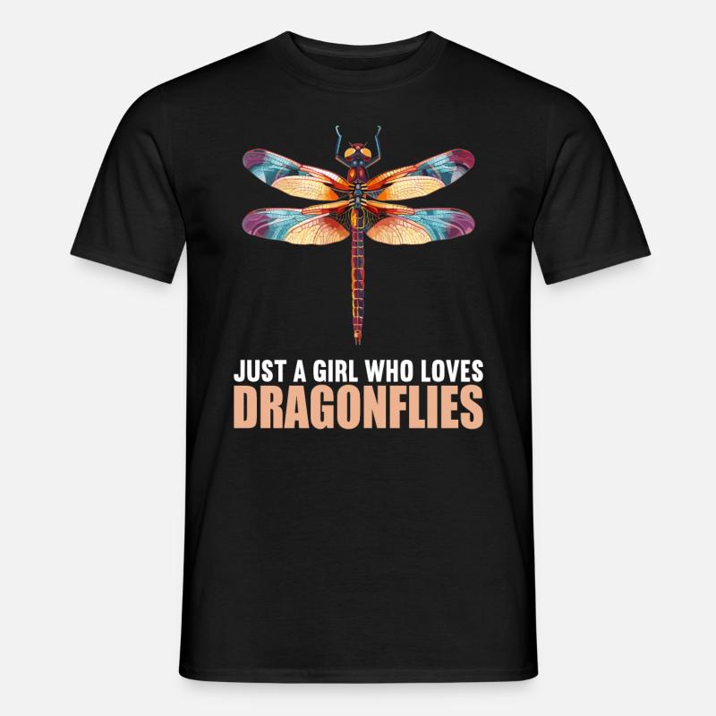Libellen Libelle - Männer T-Shirt - Schwarz