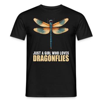 Libellules Libellule - T-shirt homme - noir - Devant - AI Model Male 178 light (178cm)