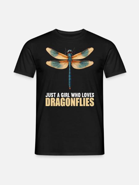 Libellen Libelle - Männer T-Shirt - Schwarz