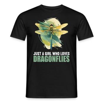 Libellules Libellule - T-shirt homme - noir - Devant - AI Model Male 178 light (178cm)