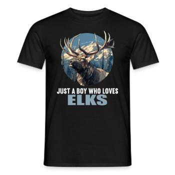 Moose Moose - Men's T-Shirt - black - Front - AI Model Male 178 light (178cm)