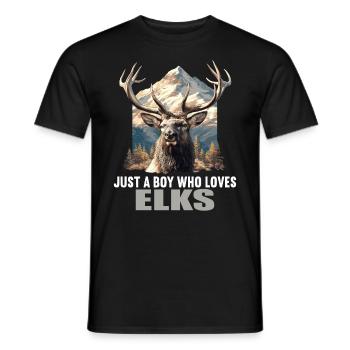 Moose Moose - Men's T-Shirt - black - Front - AI Model Male 178 light (178cm)
