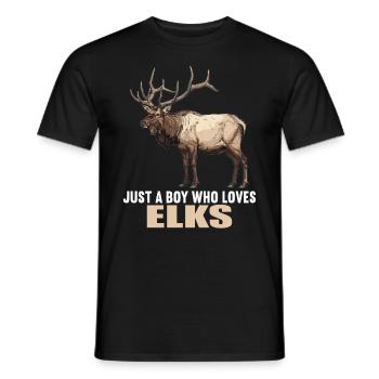 Moose Moose - Men's T-Shirt - black - Front - AI Model Male 178 light (178cm)