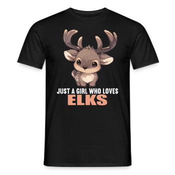 Moose Moose - Men's T-Shirt - black - Front - AI Model Male 178 light (178cm)