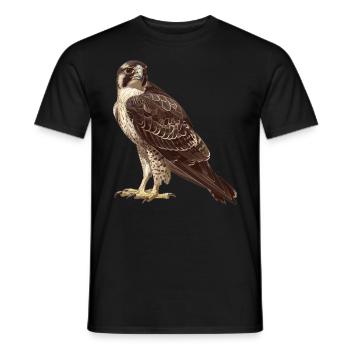 Faucon Faucon - T-shirt homme - noir - Devant - AI Model Male 178 light (178cm)