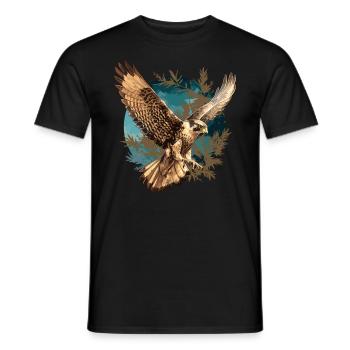 Faucon Faucon - T-shirt homme - noir - Devant - AI Model Male 178 light (178cm)