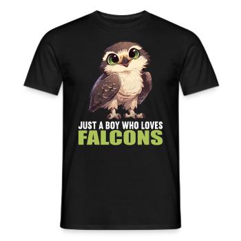 Faucon Faucon - T-shirt homme - noir - Devant - AI Model Male 178 light (178cm)