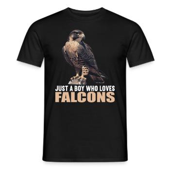 Faucon Faucon - T-shirt homme - noir - Devant - AI Model Male 178 light (178cm)
