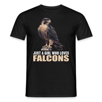 Faucon Faucon - T-shirt homme - noir - Devant - AI Model Male 178 light (178cm)