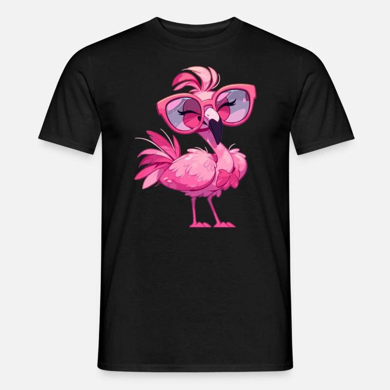 Flamingos Flamingo - Männer T-Shirt - Schwarz