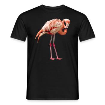 Flamingos Flamingo - Männer T-Shirt - Schwarz - Vorne - AI Model Male 178 light (178cm)