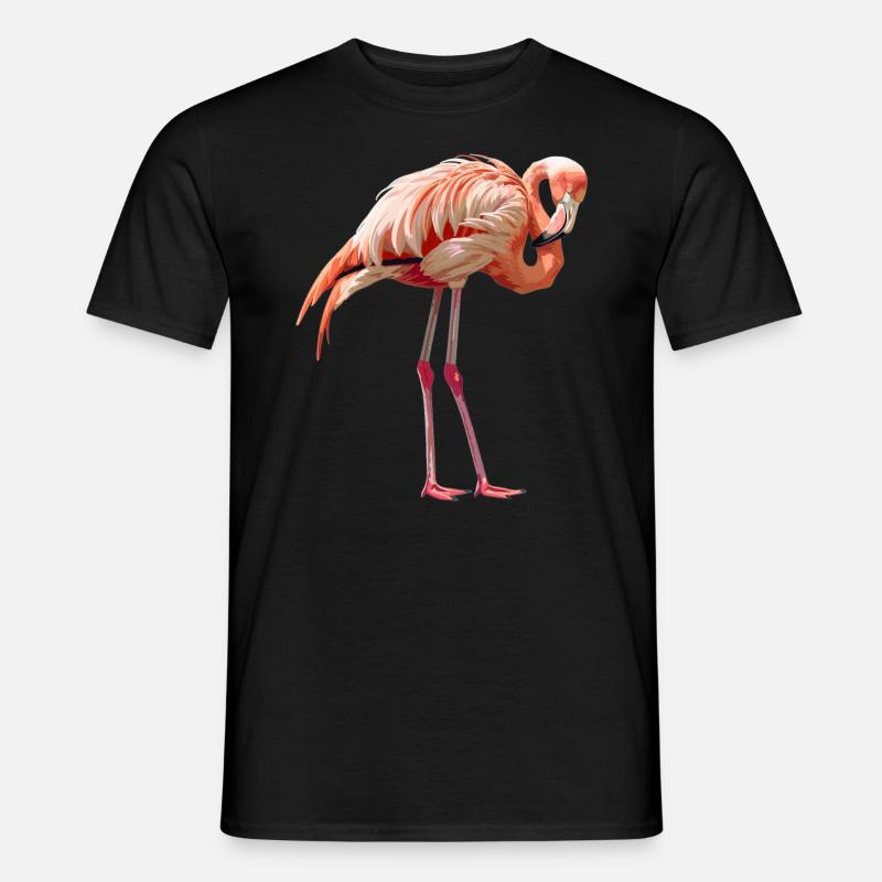 Flamingos Flamingo - Männer T-Shirt - Schwarz