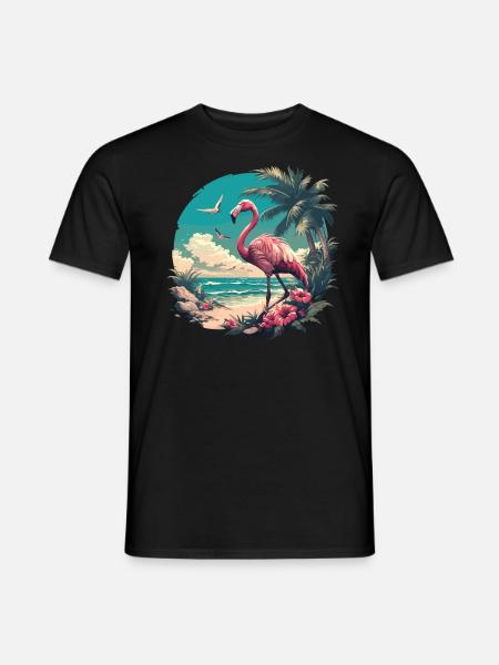 Flamingos Flamingo - Men's T-Shirt - black