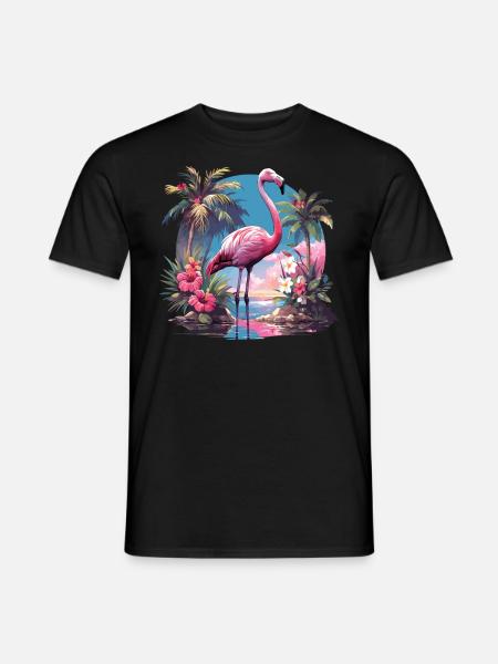 Flamingos Flamingo - Men's T-Shirt - black