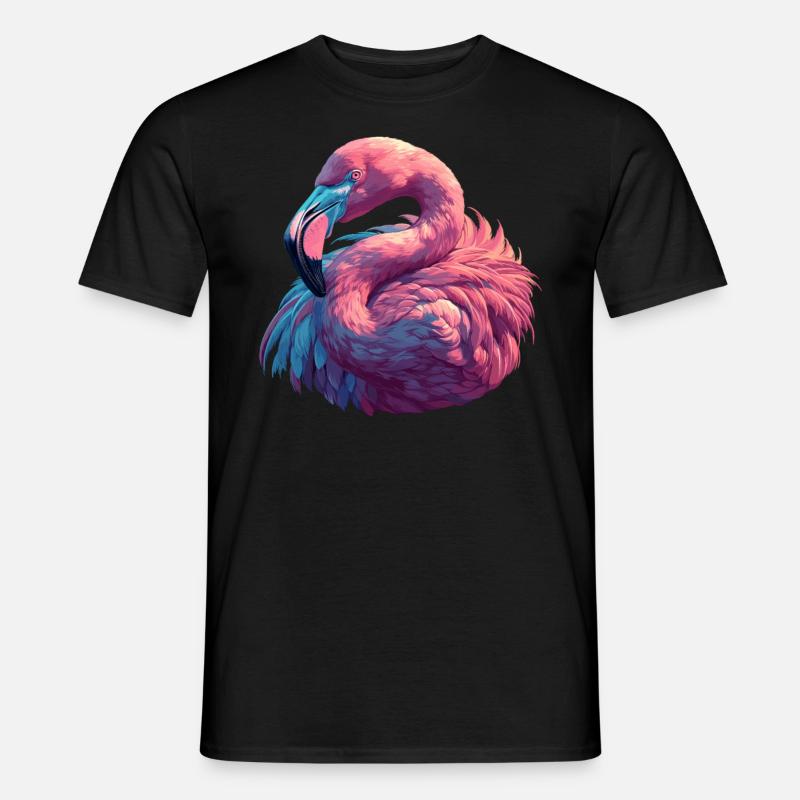 Flamingos Flamingo - Männer T-Shirt - Schwarz