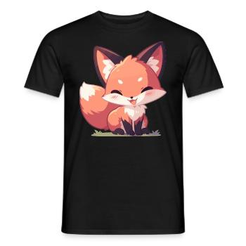Foxes Fox - Men's T-Shirt - black - Front - AI Model Male 178 light (178cm)