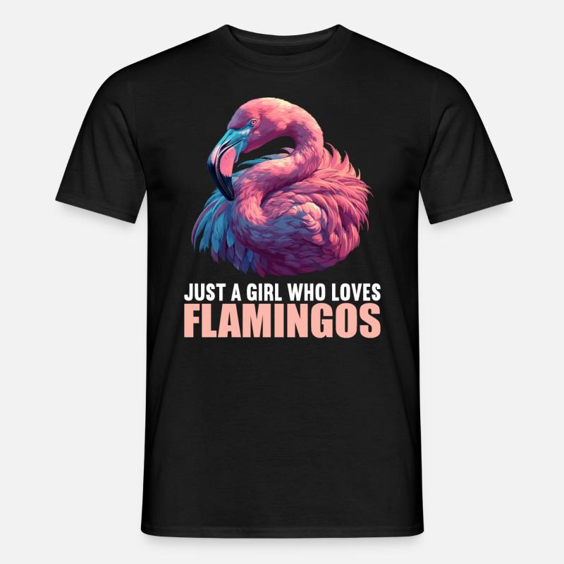 Flamingos Flamingo - Männer T-Shirt - Schwarz