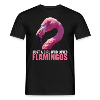 Flamingos Flamingo - Männer T-Shirt - Schwarz - Vorne - AI Model Male 178 light (178cm)