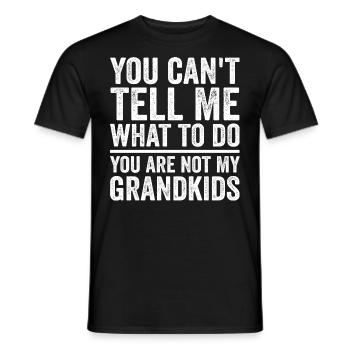 Ihr seid nicht meine Enkelkinder - Männer T-Shirt - Schwarz - Vorne - AI Model Male 178 light (178cm)