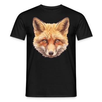 Foxes Fox - Men's T-Shirt - black - Front - AI Model Male 178 light (178cm)