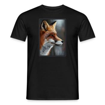 Renards Renard - T-shirt homme - noir - Devant - AI Model Male 178 light (178cm)