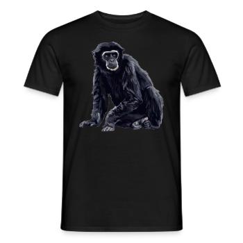 Gibbons Gibbon - Männer T-Shirt - Schwarz - Vorne - AI Model Male 178 light (178cm)