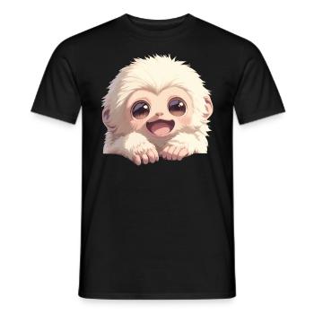 Gibbons Gibbon - Männer T-Shirt - Schwarz - Vorne - AI Model Male 178 light (178cm)