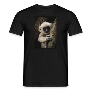 Gibbons Gibbon - Men's T-Shirt - black - Front - AI Model Male 178 light (178cm)