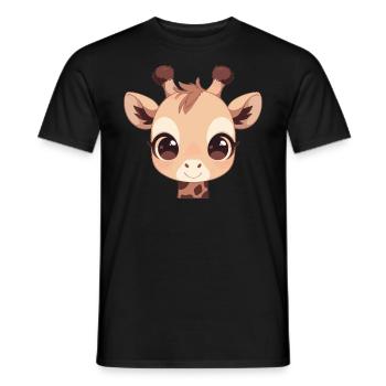 Girafes Girafe - T-shirt homme - noir - Devant - AI Model Male 178 light (178cm)