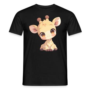 Giraffes Giraffe - Men's T-Shirt - black - Front - AI Model Male 178 light (178cm)