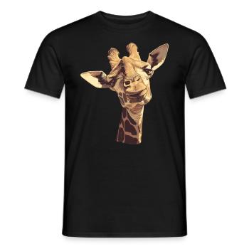 Giraffes Giraffe - Men's T-Shirt - black - Front - AI Model Male 178 light (178cm)