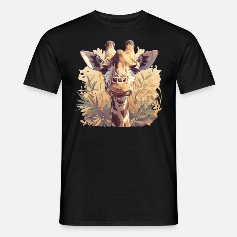 Giraffen Giraffe - Männer T-Shirt - Schwarz