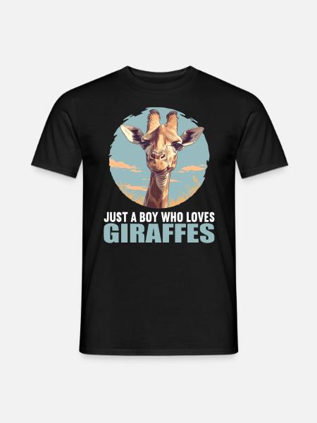 Giraffen Giraffe - Männer T-Shirt - Schwarz