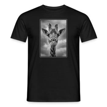 Giraffes Giraffe - Men's T-Shirt - black - Front - AI Model Male 178 light (178cm)