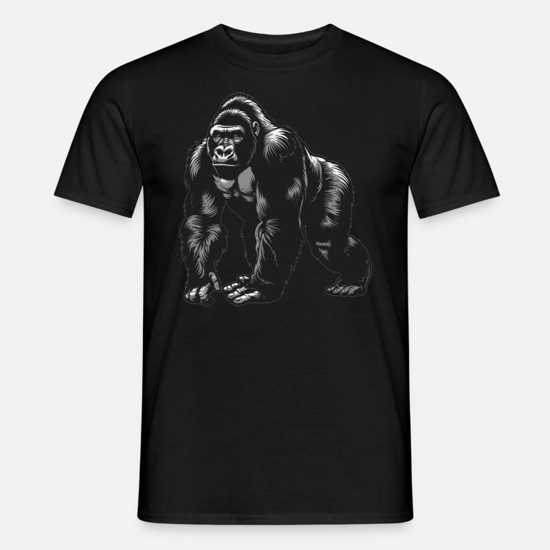 Gorillas Gorilla - Männer T-Shirt - Schwarz