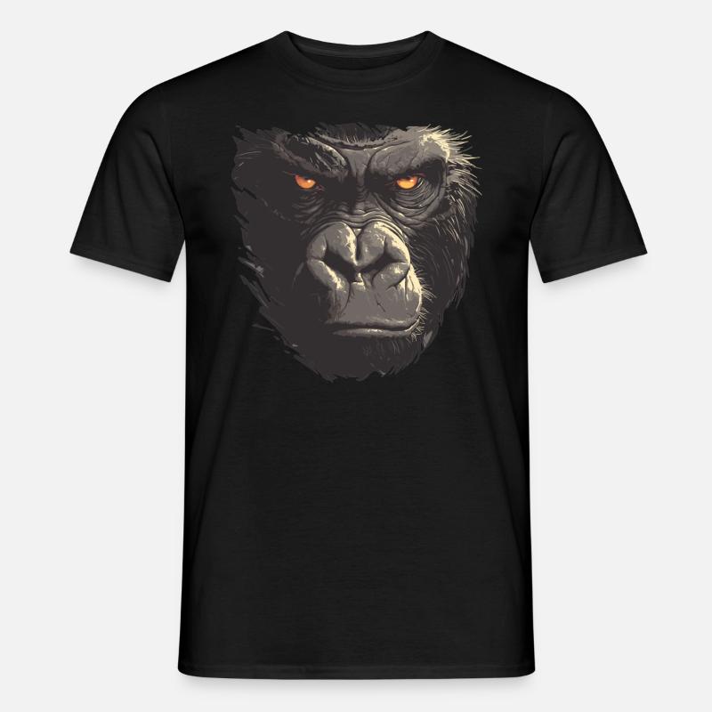 Gorillas Gorilla - Männer T-Shirt - Schwarz
