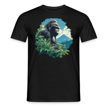 Gorillas Gorilla - Men's T-Shirt - black - Front - AI Model Male 178 light (178cm)