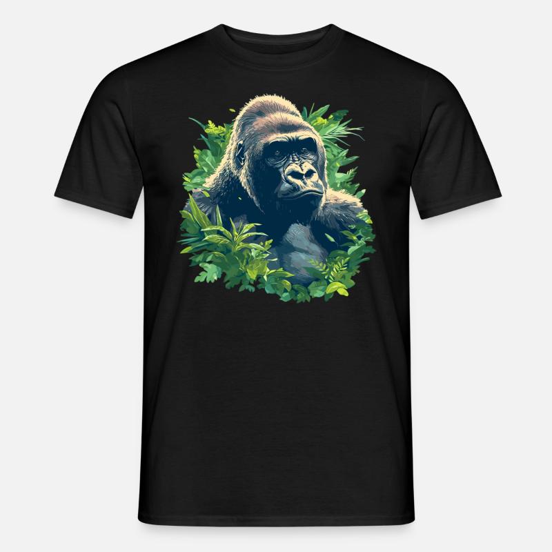 Gorillas Gorilla - Männer T-Shirt - Schwarz