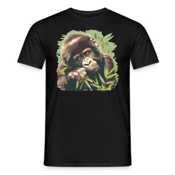 Gorillas Gorilla - Men's T-Shirt - black - Front - AI Model Male 178 light (178cm)