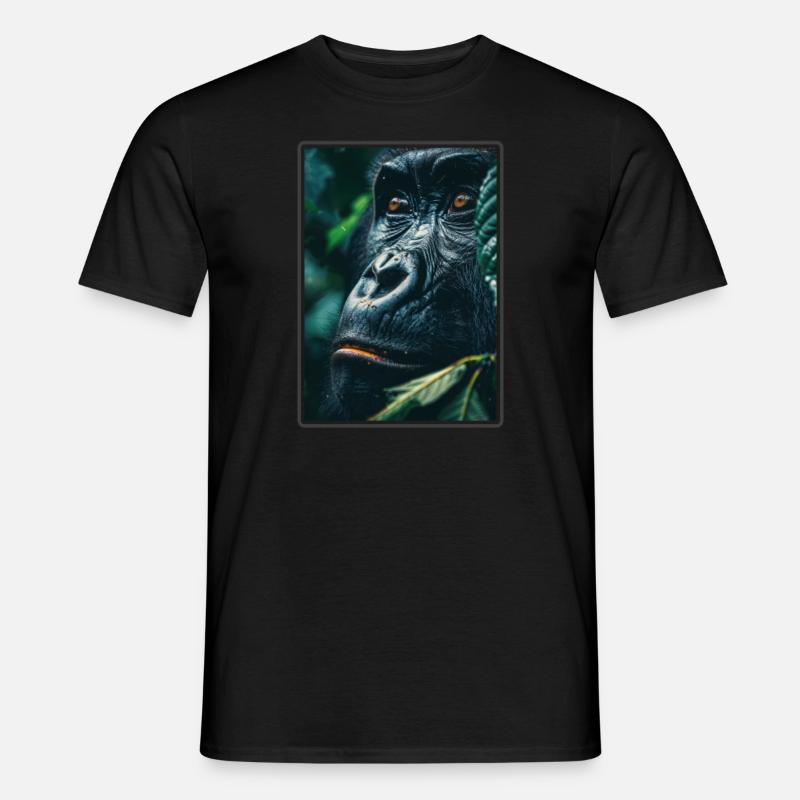 Gorillas Gorilla - Männer T-Shirt - Schwarz