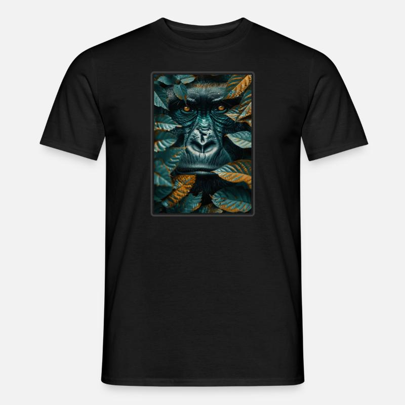 Gorillas Gorilla - Männer T-Shirt - Schwarz