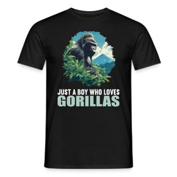 Gorillas Gorilla - Men's T-Shirt - black - Front - AI Model Male 178 light (178cm)