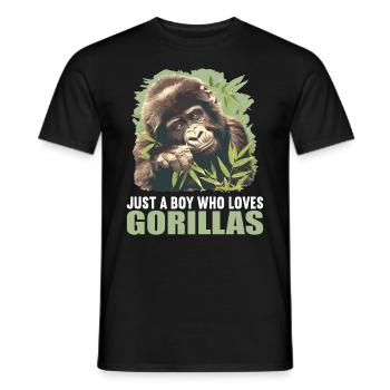 Gorillas Gorilla - Männer T-Shirt - Schwarz - Vorne - AI Model Male 178 light (178cm)