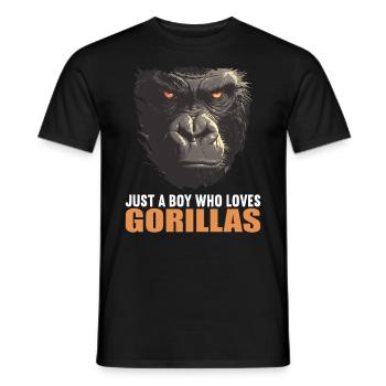 Gorillas Gorilla - Men's T-Shirt - black - Front - AI Model Male 178 light (178cm)